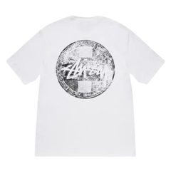 STUSSY ステューシー 24SS Dot Stamp Tee ドットスタンプ Tシャツ 半袖 ヴィンテージ加工 男女兼用 メンズ レディース ユニセックス 綿100% ストリート 新品 正規品 白