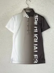 未使用級！1PIU1UGUALE3 GOLF 長袖　ゴルフウェア　ロゴ刺繍 1PIU1UGUALE3 GOLF 長袖ポロシャツ M L ウノピゥウノウグァー