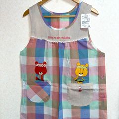 EDDY&EMMY エプロン チェック柄 刺繍 - メルカリ