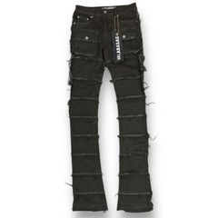 valabasas バラバサス ヴィンテージ加工リペアスタックデニム フレア S valabasas バラバサス ヴィンテージ加工リペアスタックデニム