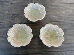 米釉花型5寸小鉢3枚セット