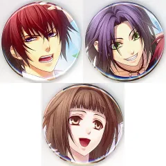 【中古】バッジ・ピンズ [単品] 鬼崎拓磨＆鴉取真弘＆春日珠紀 描きおろし缶バッジ3個セット 「Switchソフト 蒼黒の楔 -緋色の欠片 玉依姫奇譚- for Nintendo Switch スペシャルステラセット」 同梱特典