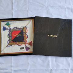 ハンカチ　LANVIN　ハンカチ　ランバン　2枚組シール付き　小物　レディース