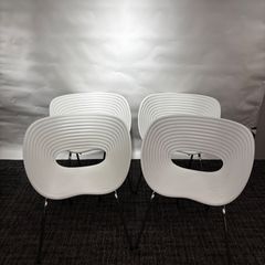 【miy様専用】【4脚セット】Vitra（ヴィトラ）Tom Vac（トムバックチェア）ホワイト/スタッキングチェア/デザイナーズ家具/Ron Arad / ロン・アラッド