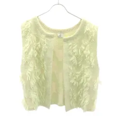 6(ROKU) BEAUTY&YOUTH UNITED ARROWS ロク ビューティーアンドユース ユナイテッドアローズ 23AW フリンジジャガードベスト 8618-299-0156 アイボリー グリーン系 F