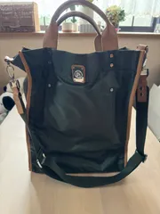 DIESEL トートバッグ ショルダーストラップ付き(取り外し可) レザーなど／グリーン系　売り切れ必須❗️