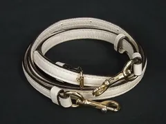 ■美品■ COACH コーチ レザー バッグ用 ショルダーストラップ 肩掛け 斜め掛け レディース ホワイト系 BK1457