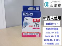 〈ジャンク品　使用期限切れ含む〉新品未使用　EPSON純正インクカートリッジ　マゼンタ　10個セット【R6-214】