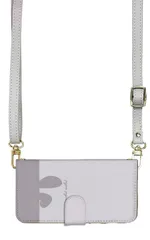 iPhone12 Pro Max ケース 手帳型 アイフォン12 プロマックス スマホケース スマホショルダー レザー ストラップ うさぎ 兎 ウサギ イラスト かわいい おしゃれ 人気 調節可能 130cm  カラー03