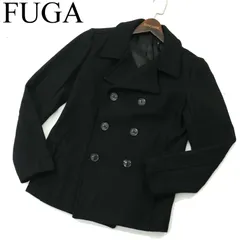 美品 FUGA 黒色 ピーコート フーガ L ミリタリー カジュアル Pコート 2025年最新】FUGA Pコートの人気アイテム - メルカリ