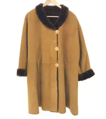 極美品 Yves Saint Laurent ピンク ロングコート ニットコート Yves Saint Laurent ピンク レディース ピーコート