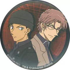 【中古】バッジ・ピンズ 【シークレット2】赤井秀一＆沖矢昴 「名探偵コナン コレクタブル缶バッジ」 ユニバーサル・スタジオ・ジャパン 2020限定