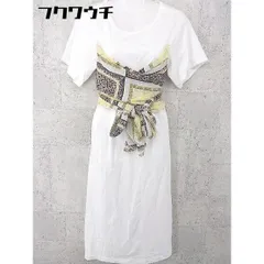 ◇ Simplicite シンプリシテェ 半袖 膝下丈 ワンピース ホワイト系 レディース 【中古】 【1002802160844】のサムネイル