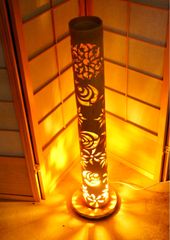 青の炎 竹灯籠 竹灯り 竹ランプ 炎のゆらめき〜〜結晶〜〜 - メルカリ