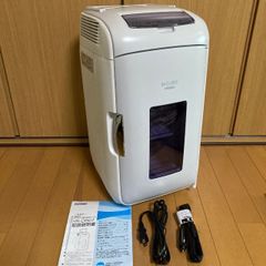展示未使用★TWINBIRD HR-DB07GY 2電源式ポータブル電子適温ボックス D-CUBE L 保温/保冷庫 小型冷蔵庫 13L アウトドア 横置 静音モード