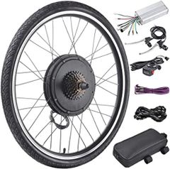 【送料無料】48V 1000Wハブモーターバイク変換キット防水電動自転車変換キット フロントおよびリアホイールハブモーターキット LCDディスプレイ付き27.5