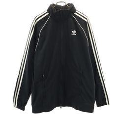 adidas Originals アディダスオリジナルス ウインドブレーカー L ブラック ジャケット 収納袋付き メンズ 古着