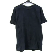 ナノベース 半袖Ｔシャツ トップス 無地 コットンT ナノユニバース メンズ Lサイズ ネイビー nano BASE 【中古】