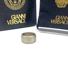 GIANNI VERSACE ジャンニ　ヴェルサーチェ　ヴェルサーチ　リング　指輪　グルカ模様　シルバー　15号