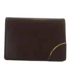 ポールスミス PAUL SMITH カード入れ パスケース 定期入れ 二つ折り レザー ロゴ ボルドー /XZ ■GY18のサムネイル