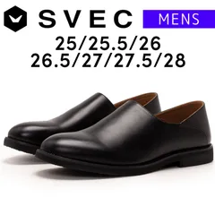 【新品】 スリッポン メンズ SVEC シュベック ブラック 黒 2way バブーシュ かかとが踏める ビジネスシューズ スニーカー 軽量 おしゃれ シューズ 靴 25 25.5 26 26.5 27 27.5 28 SPT068-12のサムネイル