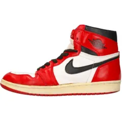 NIKE (ナイキ) 94年復刻 AIR JORDAN 1 CHICAGO エアジョーダン1 シカゴ ハイカットスニーカーシューズ ホワイト/レッド US10 130207-101のサムネイル