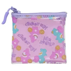 【メール便】ケアベア ミニポーチ マルチケース cheer チラシ CareBears S＆C 小物入れ キャラクター グッズ 