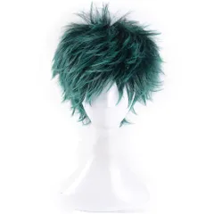 【新着商品】変装 パーティー wig 出久 緑谷 +おまけ2点 二番目の城 耐熱コスプレウィッグ