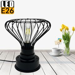 【2年保証】テーブルランプ おしゃれ デスクランプ 北欧 カボチャ形 1灯 LED対応 E26 卓上ライト スタンド照明 インテリア照明 シンプル かわいい 寝室 ベッドサイド リビング LED電球付