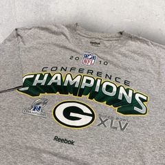 US古着 Reebok リーボック NFL アメフト フットボール Packers パッカーズ チャンピオン Tシャツ XL グレー