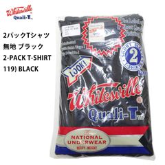 ホワイツビル Whitesville 「2-Pack 無地 Tシャツ」WV73544  東洋エンタープライズ メンズ 半袖tee tシャツ ブラック 新品