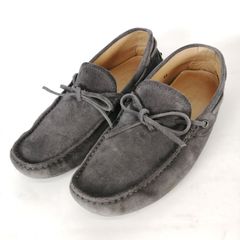 TOD'S ドライビングシューズ ローファー モカシン 5 1/2 約25.5㎝ グレー系 TODS トッズ スエード
