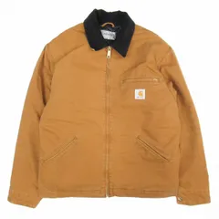 美品 23aw カーハート carhartt WIP OG DETROIT JACKET オリジナル デトロイトジャケット ダック地 12オンス キャンバス 中綿 ロゴ ブルゾン アウター L Deep H Brown/ブラウンI027358/■Y05/メンズ