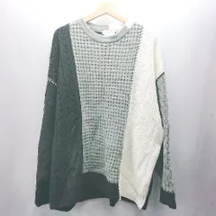 ◇ ⊇ CIAOPANIC TYPY チャオパニックティピー 長袖 ニット サイズ1 ホワイト ブラック グレー メンズ E  【1503050016773】