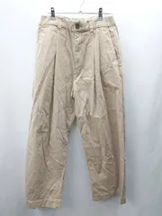 ◇ Θ WYM LIDNM ウィム バイ リドム ウエストゴム チノパンツ サイズM ベージュ メンズ E  【1503050012669】のサムネイル