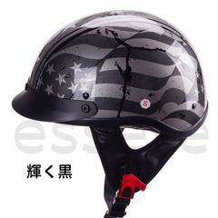 夏に最高 内蔵レンズ ハーレー 半帽、半キャップ ダックテール ハーフ