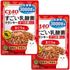 かつお節入り まぐろ味 すごい乳酸菌クランキー 200g×2個 CIAO(チャオ)