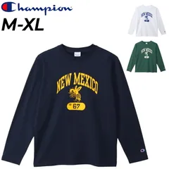 チャンピオン 長袖 Tシャツ メンズ チャンピオン Champion ヘリテイジ プリントTシャツ カレッジ風 アメカジ メンズウェア  ウエア ロンT 長袖シャツ 男性 服 コットンUSA コットンTシャツ  /C3-B410