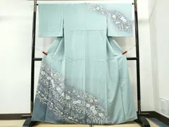 平和屋着物●訪問着　作家物　手描き　絞り　辻が花　暈し染め　正絹　逸品　CAAS7138yc
