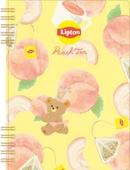 新品 古川紙工 ノート リングノート B6 BEAR's TEA STAND Lipton ピーチティー XH28