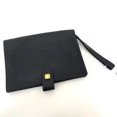 ✨美品✨LOEWE ロエベ　アナグラムクラッチバッグ　レザー　ロゴマーク　セカンドバッグ