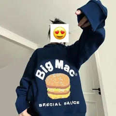 【入手困難・新品未使用】重ね着にぴったり♪☆CPFM × MCDONALD'Sマクドナルド☆BIG MAC パーカーフーディ　北米限定　ユニセックスのサムネイル
