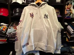 《AVIREX × MLB》HOODIE SUBWAY SERIES / フーディ オートミール XLサイズ