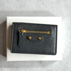 【未使用近/付属品完備】 BALENCIAGA / クラシックミニウォレット バレンシアガクラシック ミニウォレット ピンクベージュ