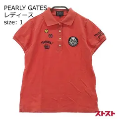 PEARLY GATES パーリーゲイツ 半袖ポロシャツ ニコちゃん オレンジ系 1 [240001983328]#