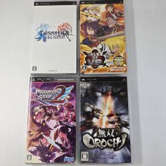 [PSP]소프트 4점 정리 판매 DISSIDIA FINAL FANTASY TALES OF VS. PHANTASY STAR 2 PORTABLE 무쌍OROCHI