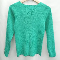 ◇ ⊂ le.coeur blanc ルクールブラン 長袖 ニット サイズ38 グリーン レディース E  【1502200011019】