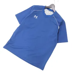 UNDER ARMOUR アンダーアーマー 春夏 バックロゴ★ パイピング 半袖 Vネック カットソー Tシャツ トレーニング Sz.L メンズ