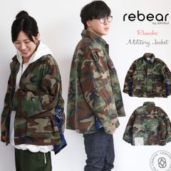 【世界に一つだけのデザイン】 リベアバイジョンブル rebear by Johnbull メンズ レディース リメイク ミリタリージャケット