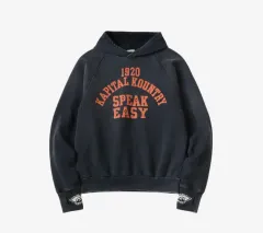 KAPITAL キャピタル ディアレザーパッチ ボア フードスウェット パーカー KAPITAL フーディー パーカー スウェット KAPITAL キャピタル